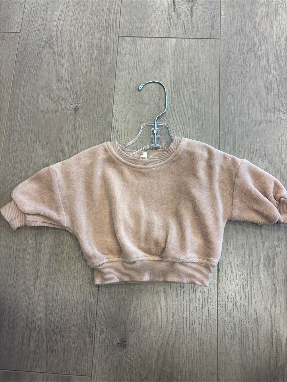 Quincy Mae velvet sweater 0-3M